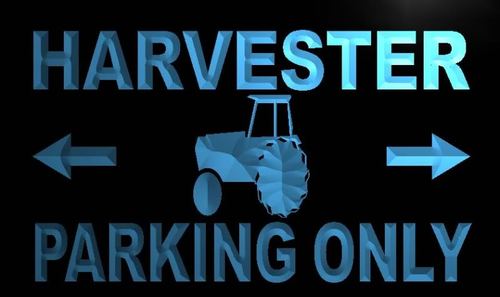 Harvester Parking Only Neon Light Sign